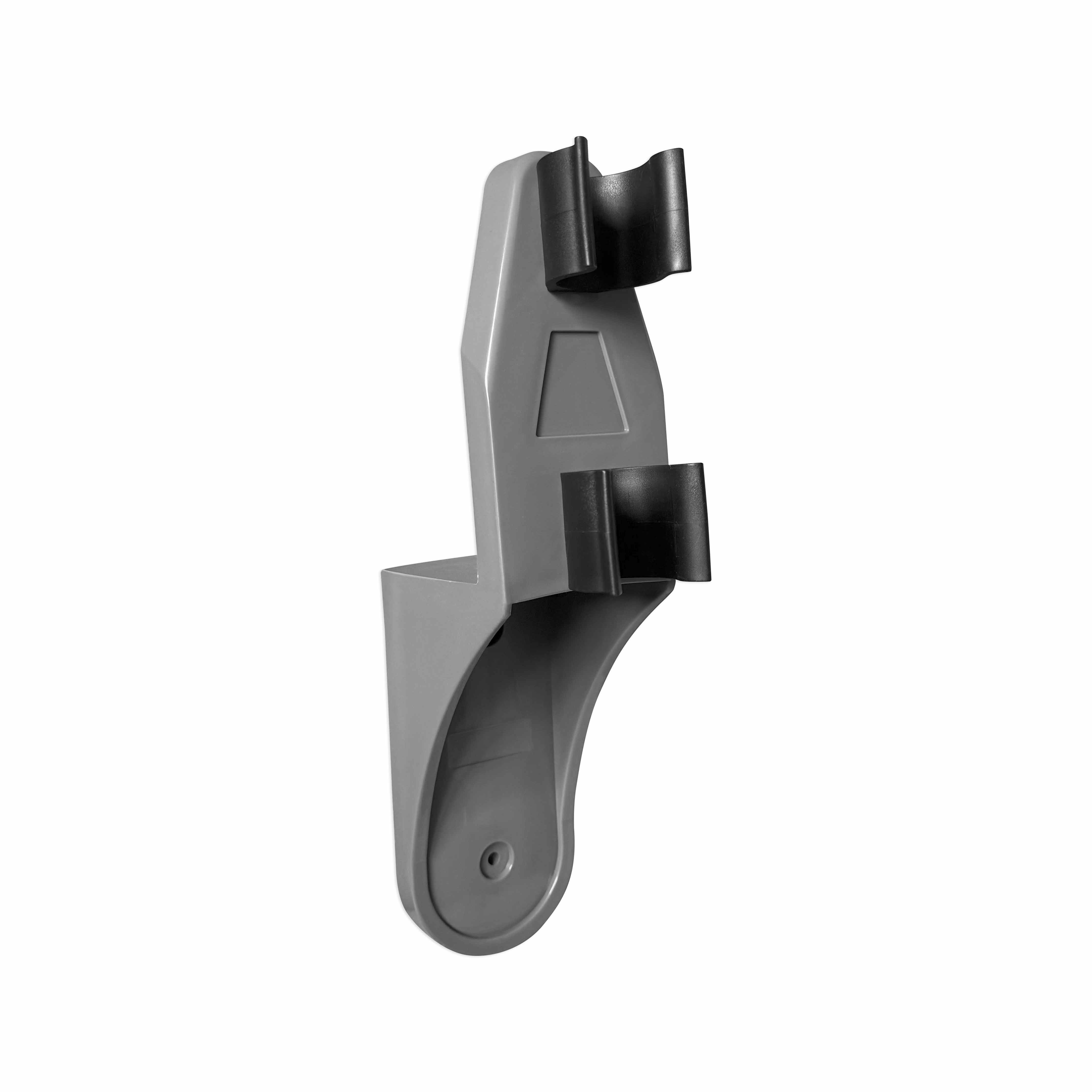 Schlauchhalter und Teleskophalter PVC grau