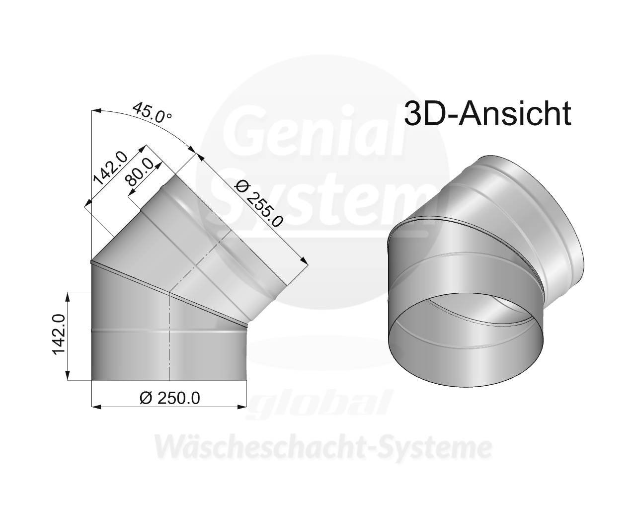 VA-Bogen 45°