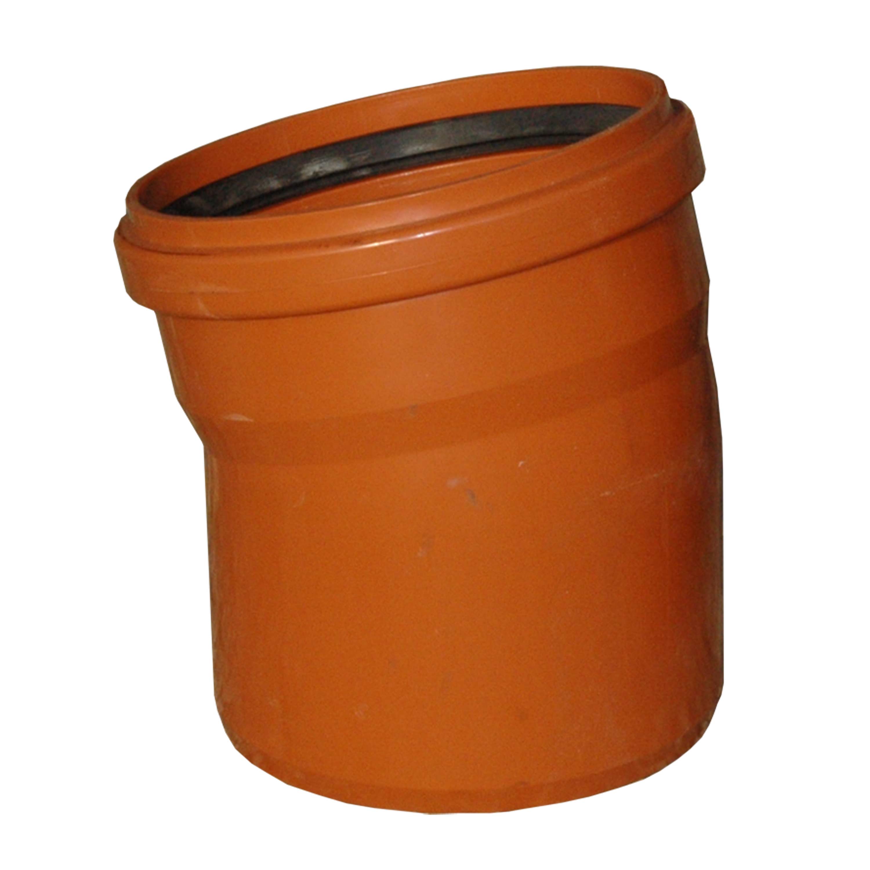 KG-Rohr Bogen 15°